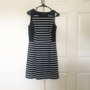 Tommy Hilfiger Navy and White Striped Dress